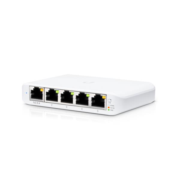 Ubiquiti USW-Flex-Mini komutators, 5x Gigabit, 1xPoE