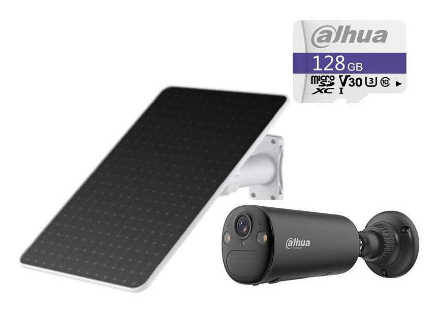 Dahua bezvadu kamera 4MP Bullet 4G komplekts KITBF4CA