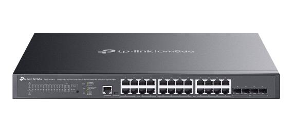 Komutators TP-LINK Omada SG3428XMPP 24x10/100/1000Base-T 4xSFP+ PoE+ 16 portu 500W