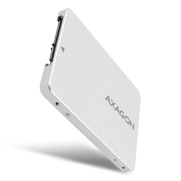 Axagon SSD ietvars 2.5" sudrabs RSS-M2SD