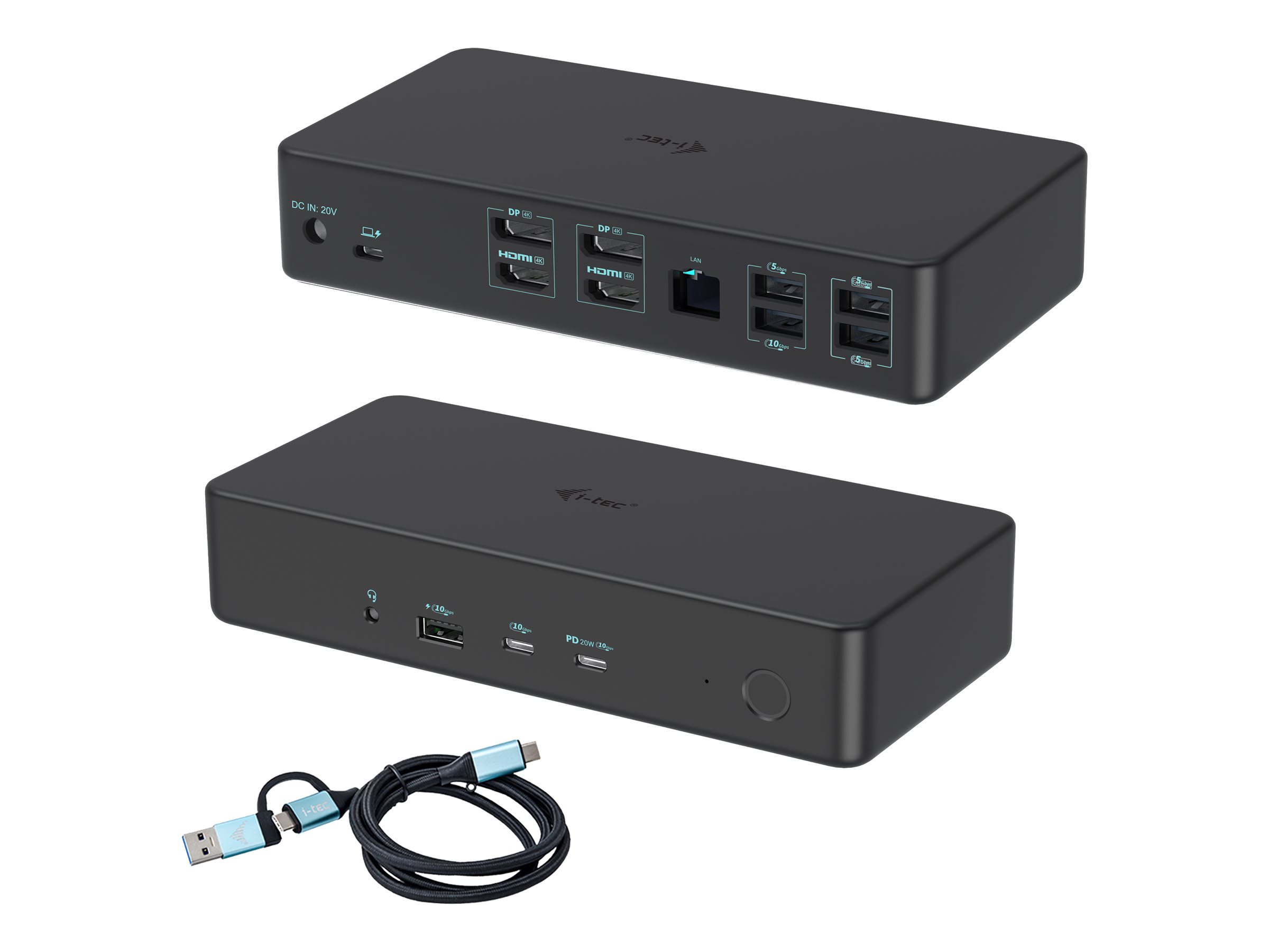 I-TEC USB3.0/USB-C/TB 2x4K Pro doks