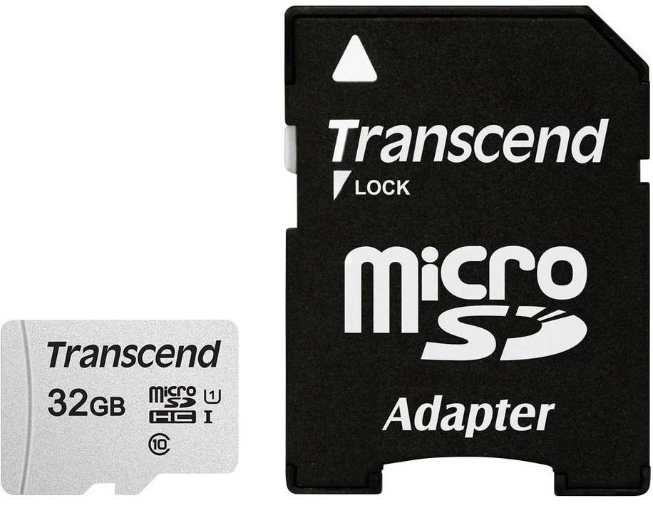 Transcend Micro SDHC 32GB C10 atmiņas karte ar adapteri