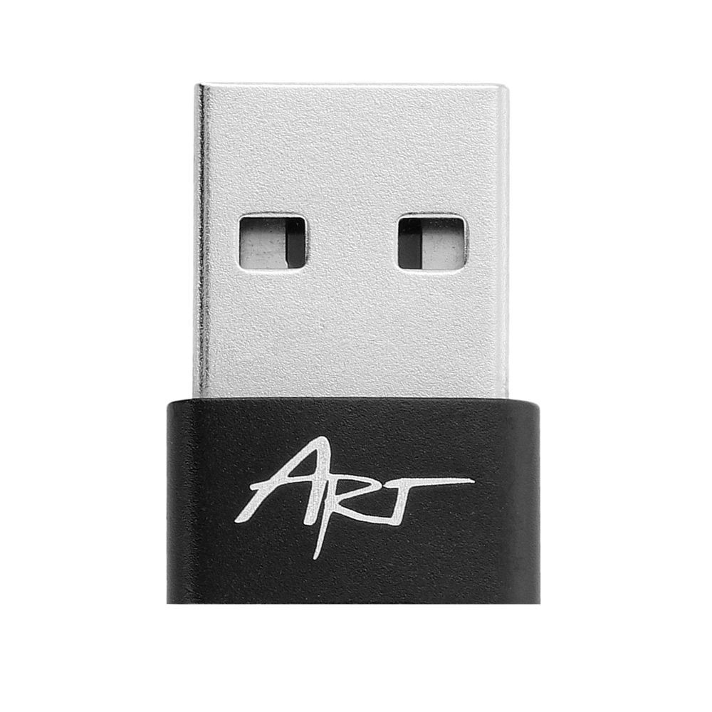 Adapter USB A 2.0 to USB C ART C14 OTG melns