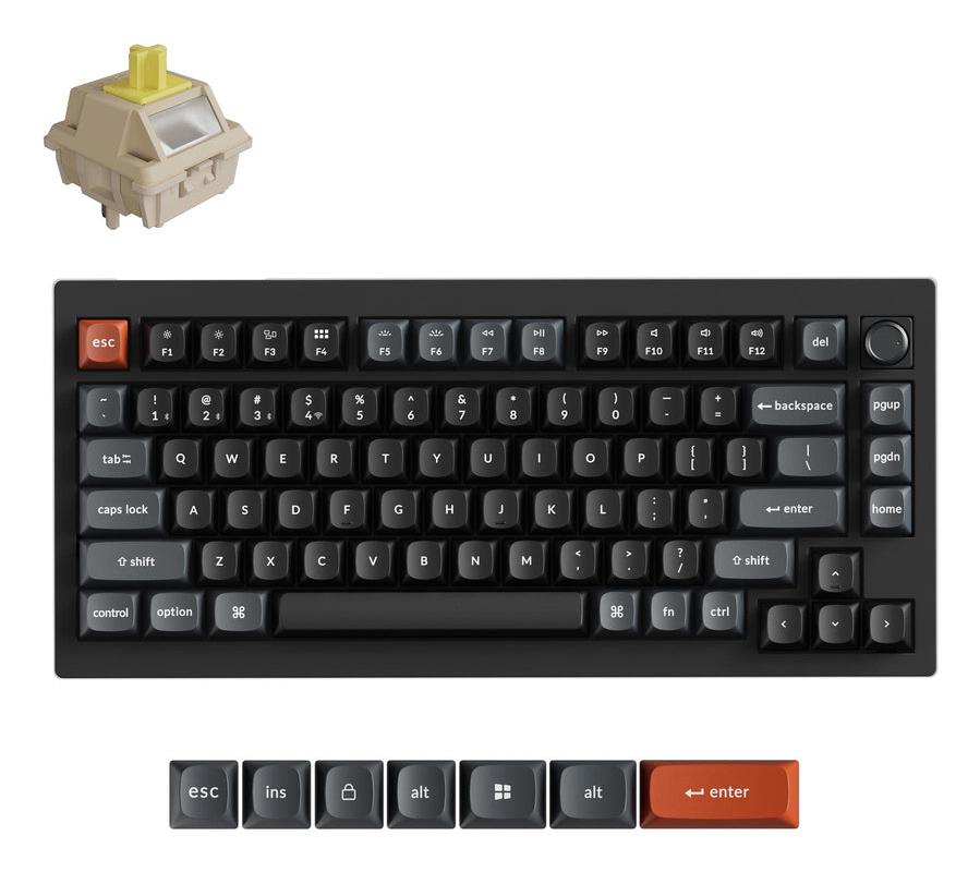 Bezvadu tastatūra KEYCHRON V1 Ultra melna