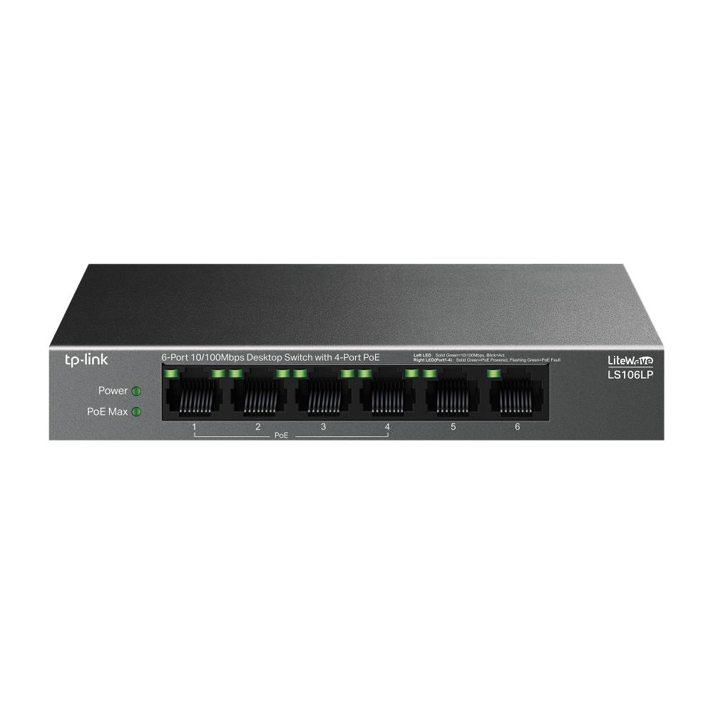 TP-Link LS106LP komutators, 4xPoE