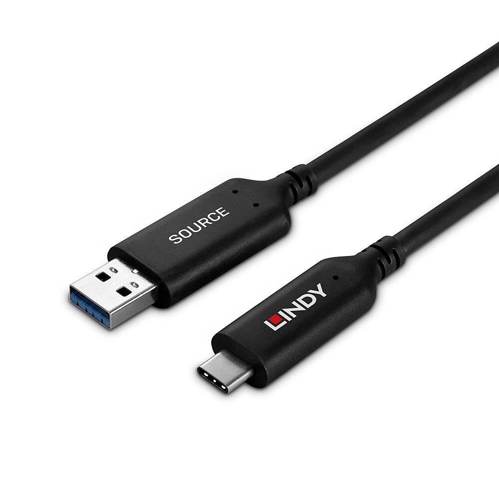 Lindy USB3.2 Type A uz C kabelis 25m
