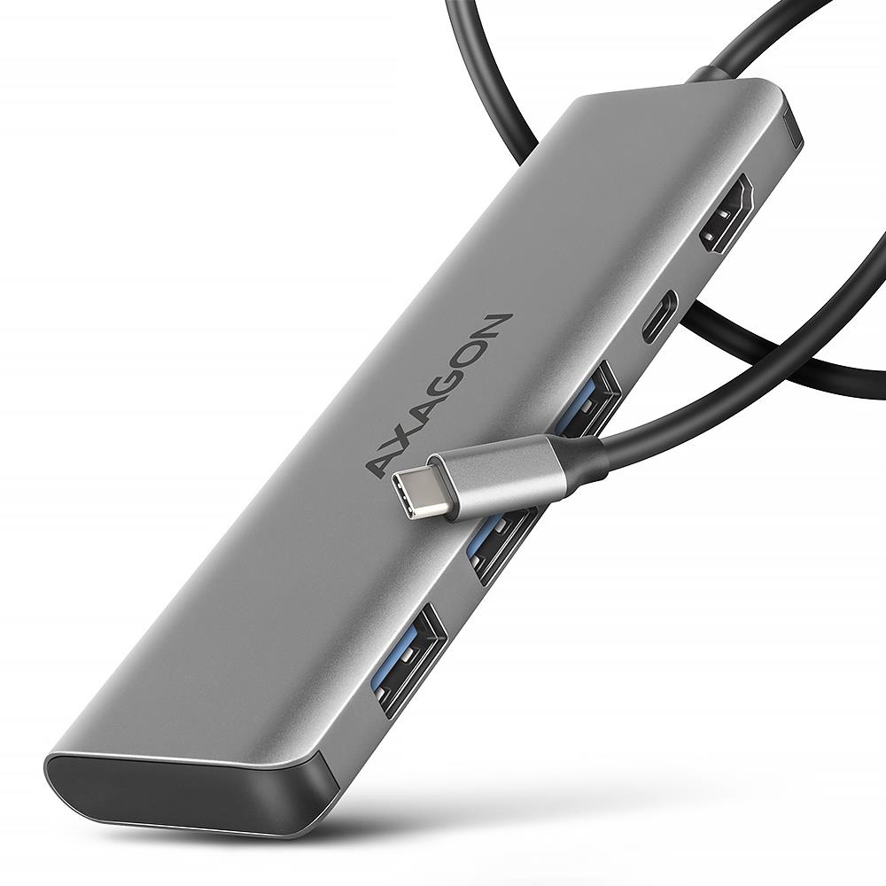 USB-C sadalītājs 5in1 1m HMC-5H Axagon