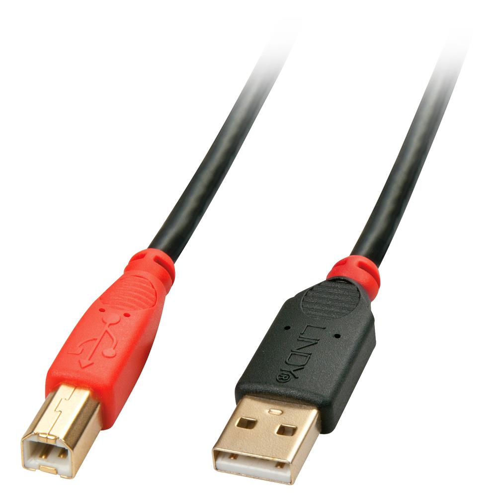 USB2 A-B kabelis 10m aktīvs 42761 Lindy