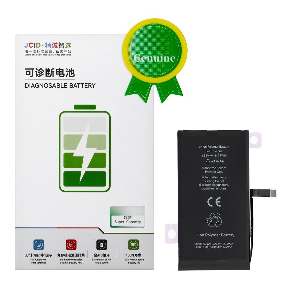 JCID Diagnosticējams oriģināls akumulators iPhone 14 PLUS (liela ietilpība)