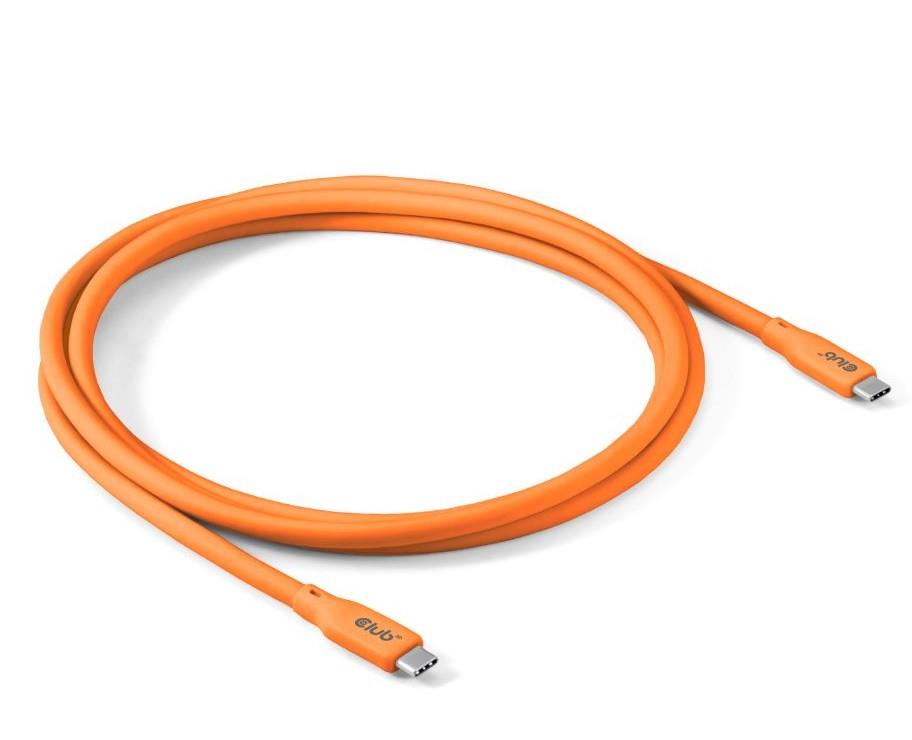 USB-C kabelis 2m Oranžs CAC-3000 Club3D