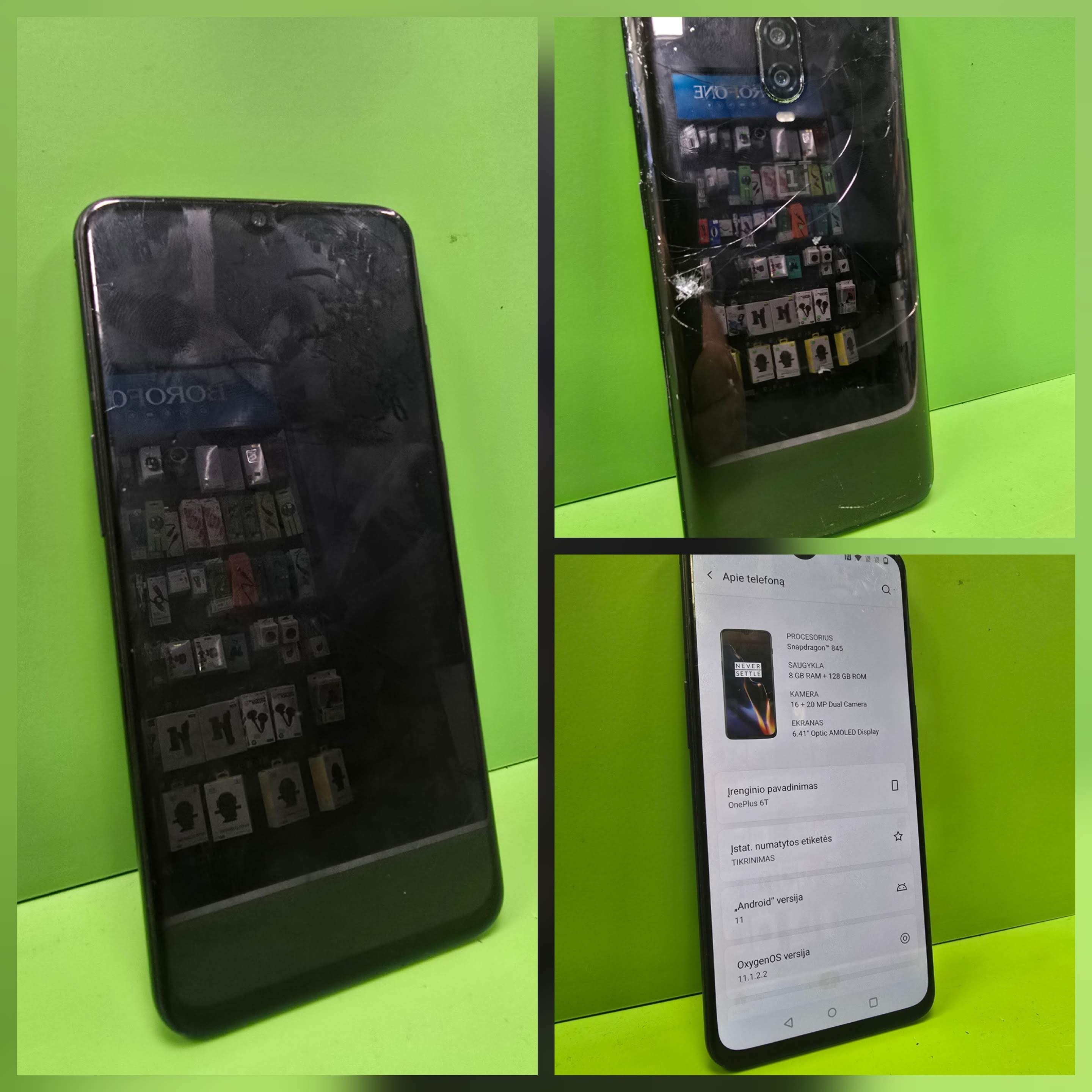 OnePlus 6T 128GB (Lietota prece)