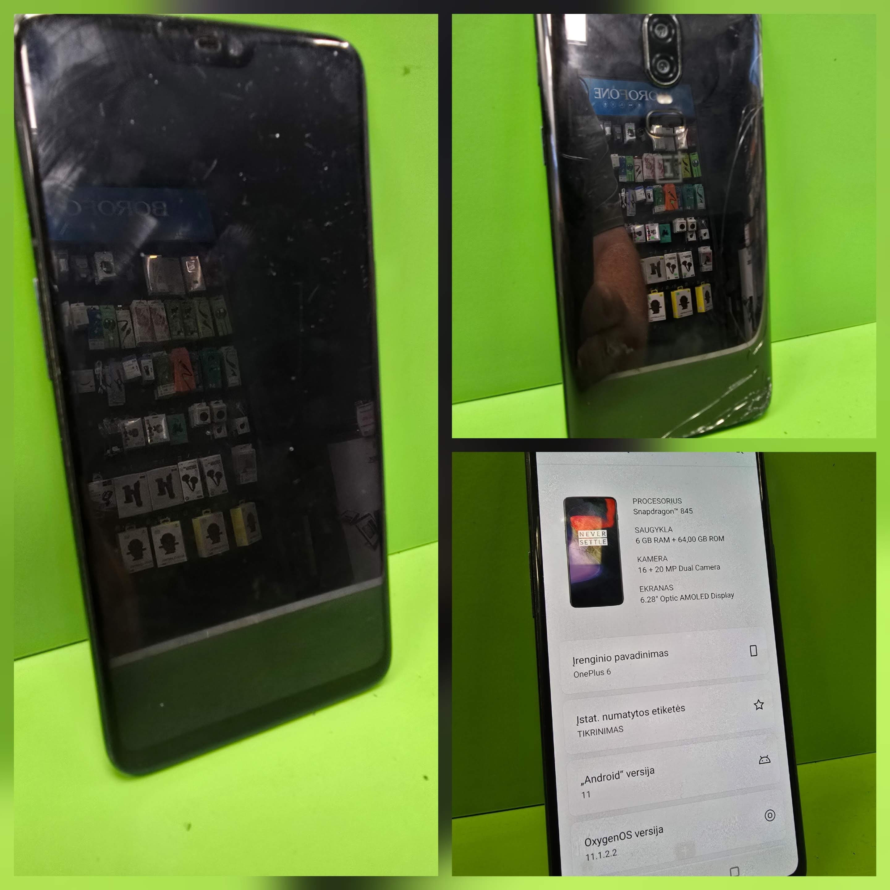 OnePlus 6 64GB (Lietota prece)