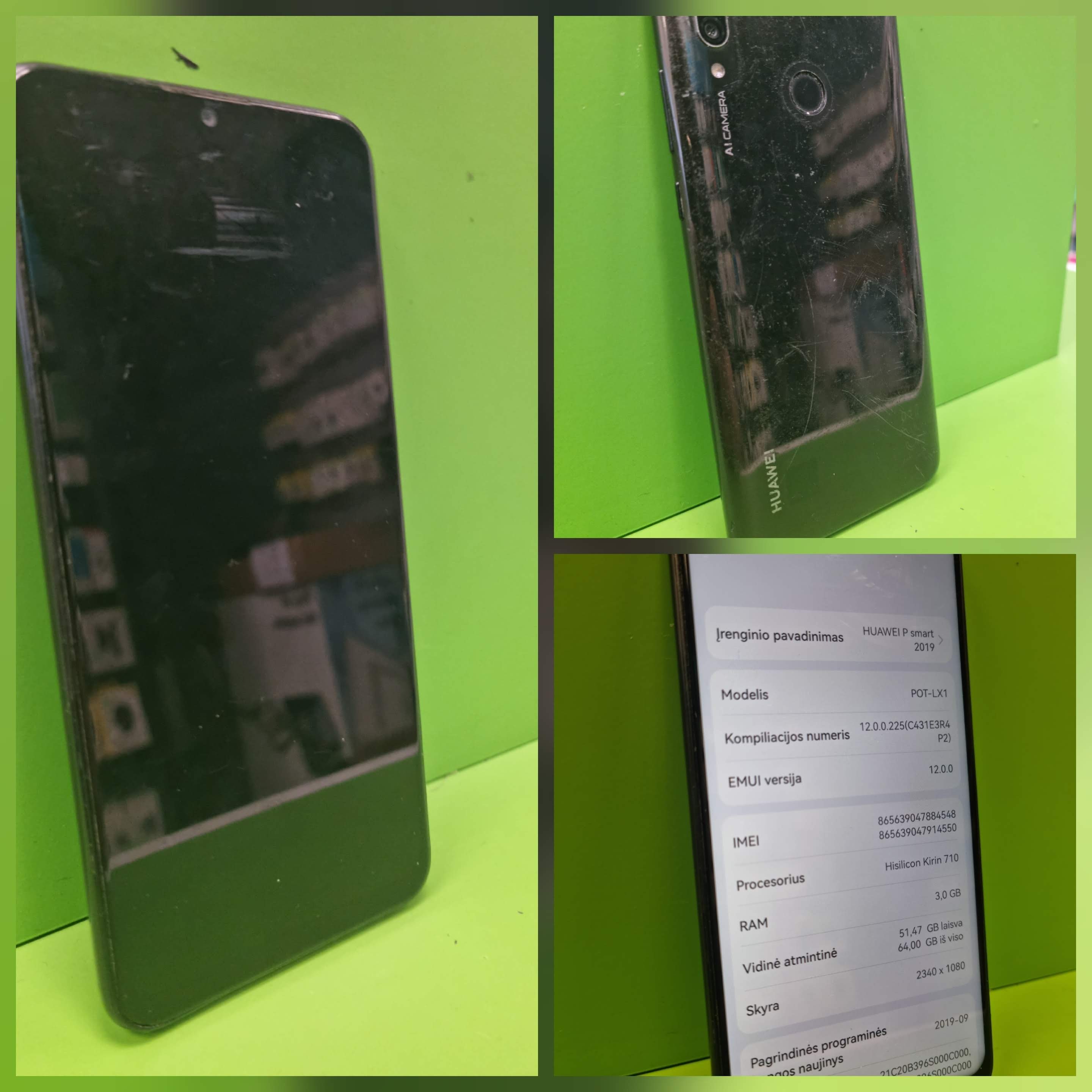 Huawei P smart 2019 64GB (Lietota prece)