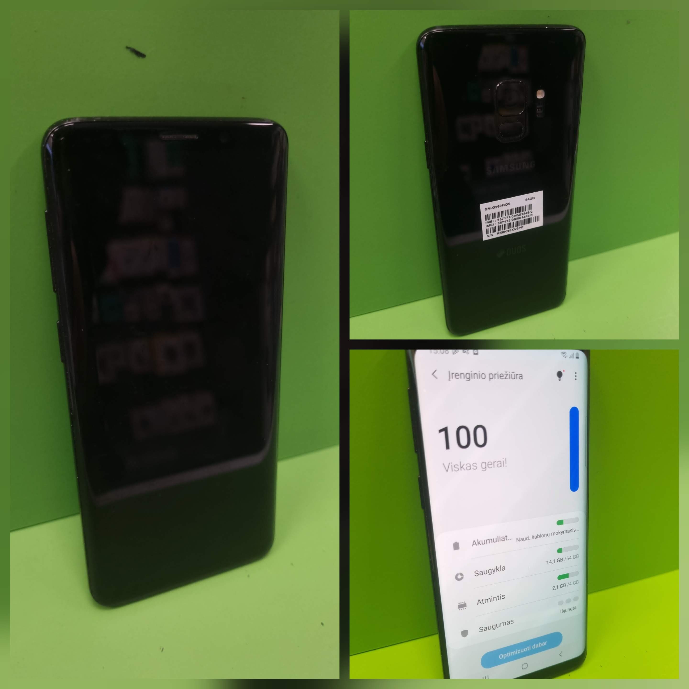Samsung Galaxy S9 64GB (Lietota prece)