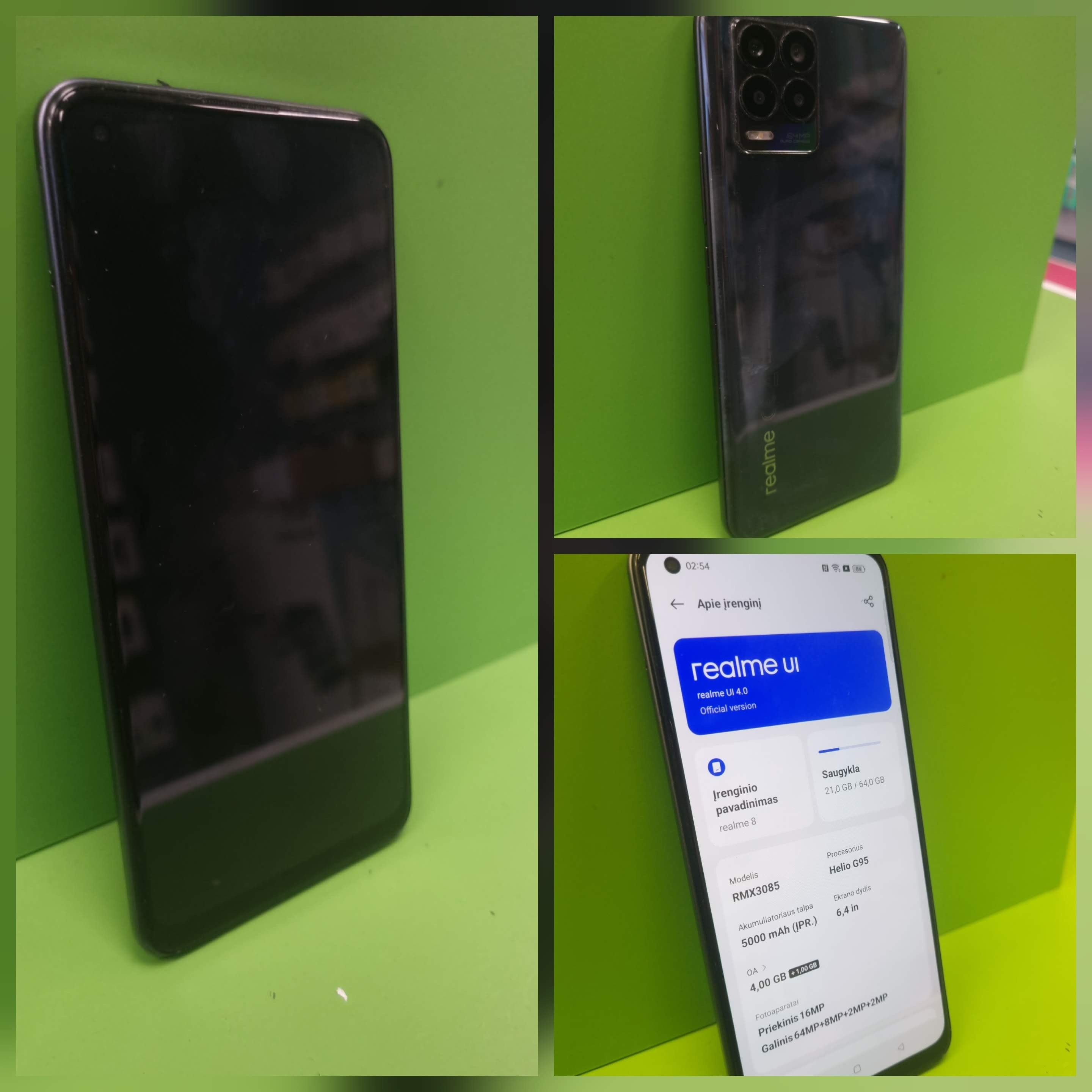 Realme 8 64GB (Lietota prece)