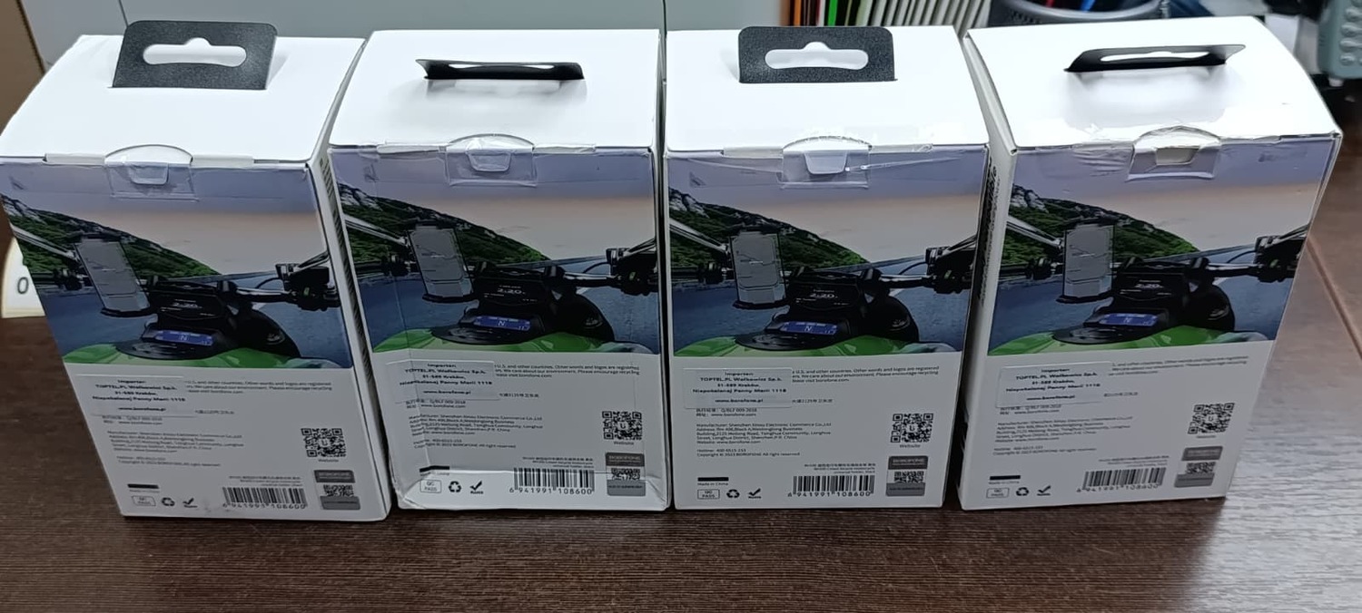Borofone Bicycle/Motorcycle turētājs BH105 Crown melns (damaged packaging)