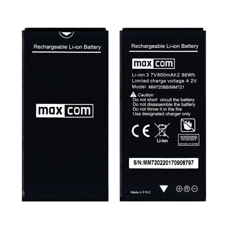 Oriģināls akumulators Maxcom MM720/MM721 - 800mAh (bez taras)