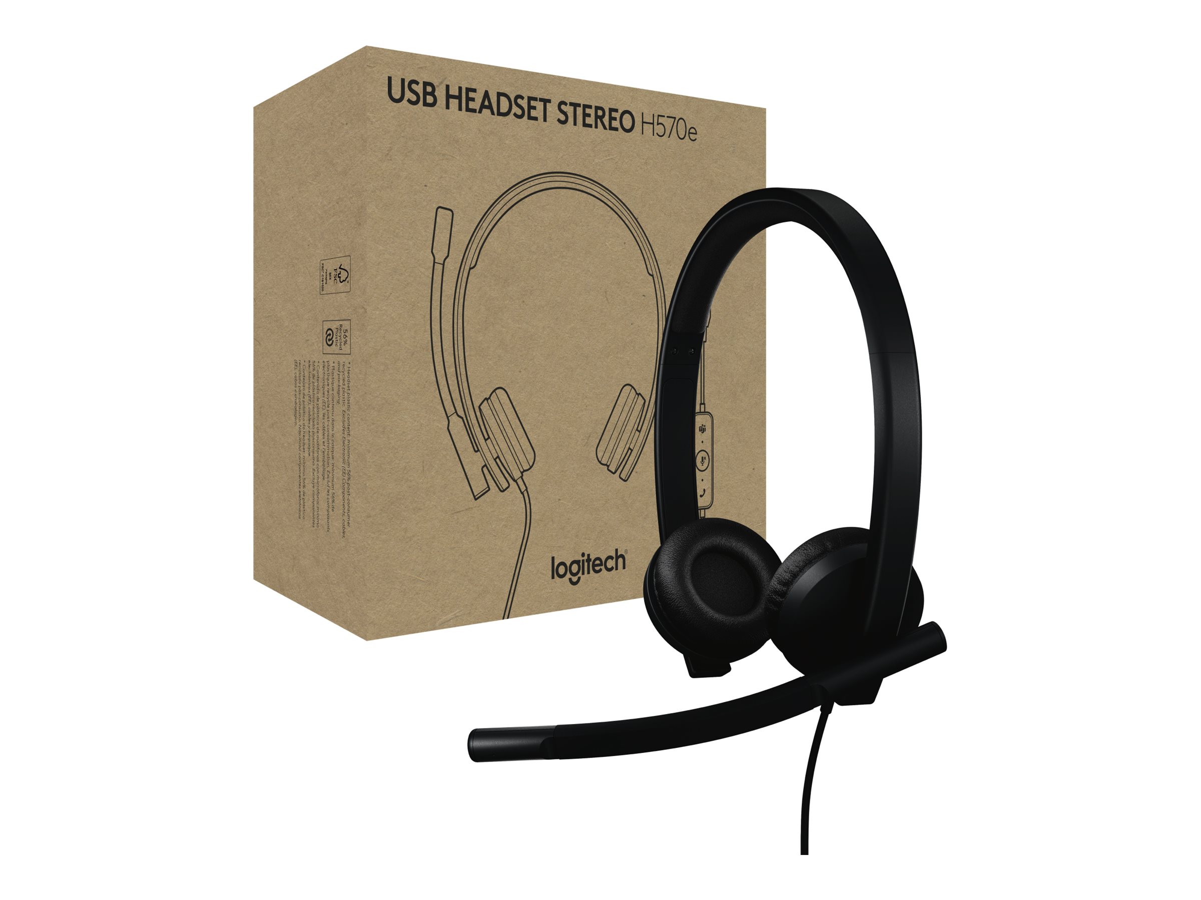 LOGI H570e stereo austiņas Teams versija