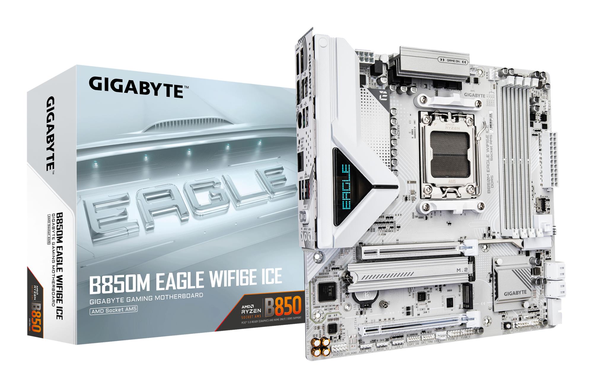 Mātesplate GIGABYTE AMD B850 SAM5 Micro-ATX DDR5 4 sloti Ice