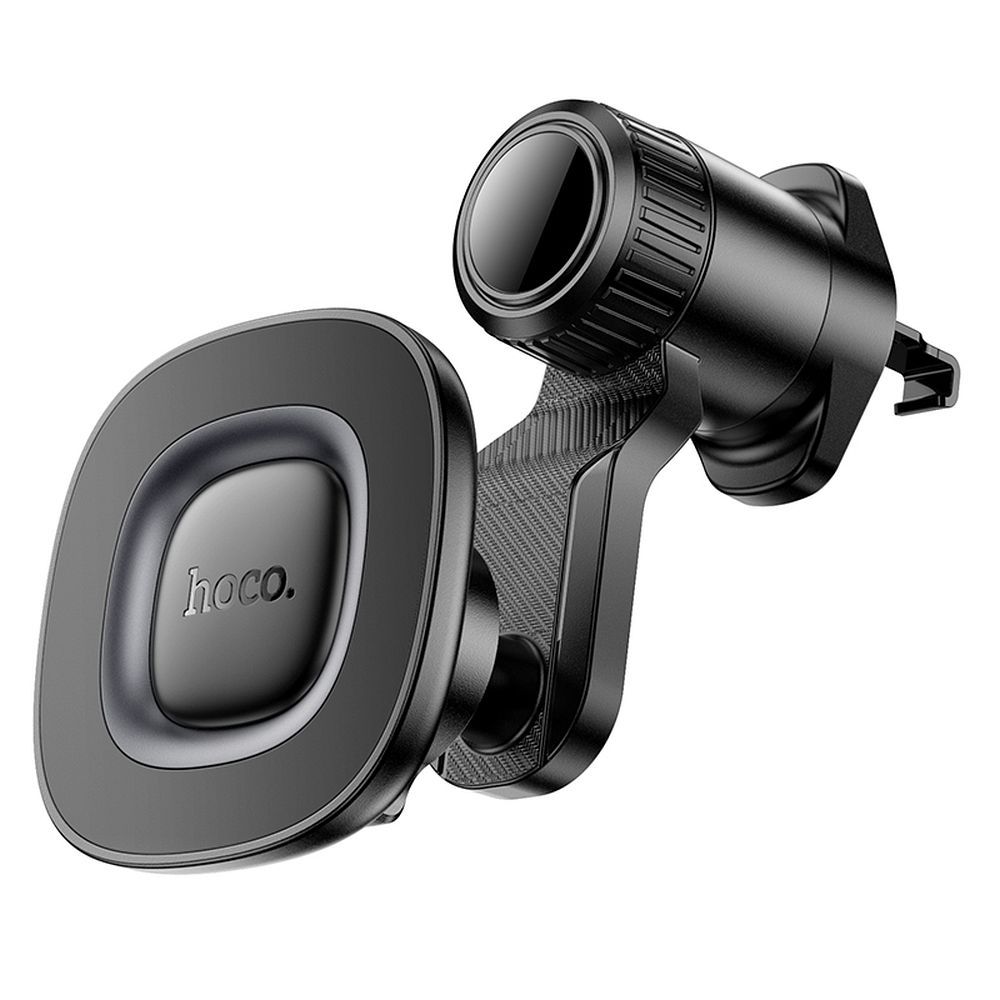 HOCO magnētiskais automašīnas turētājs saderīgs ar MagSafe ventilācijas atverei H74 melns metālisks pelēks