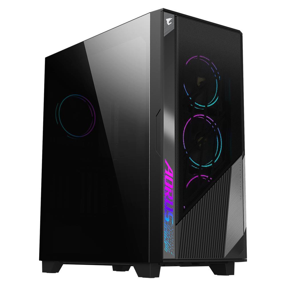 Datora korpuss Gigabyte AORUS C500 Glass melns ATX EATX