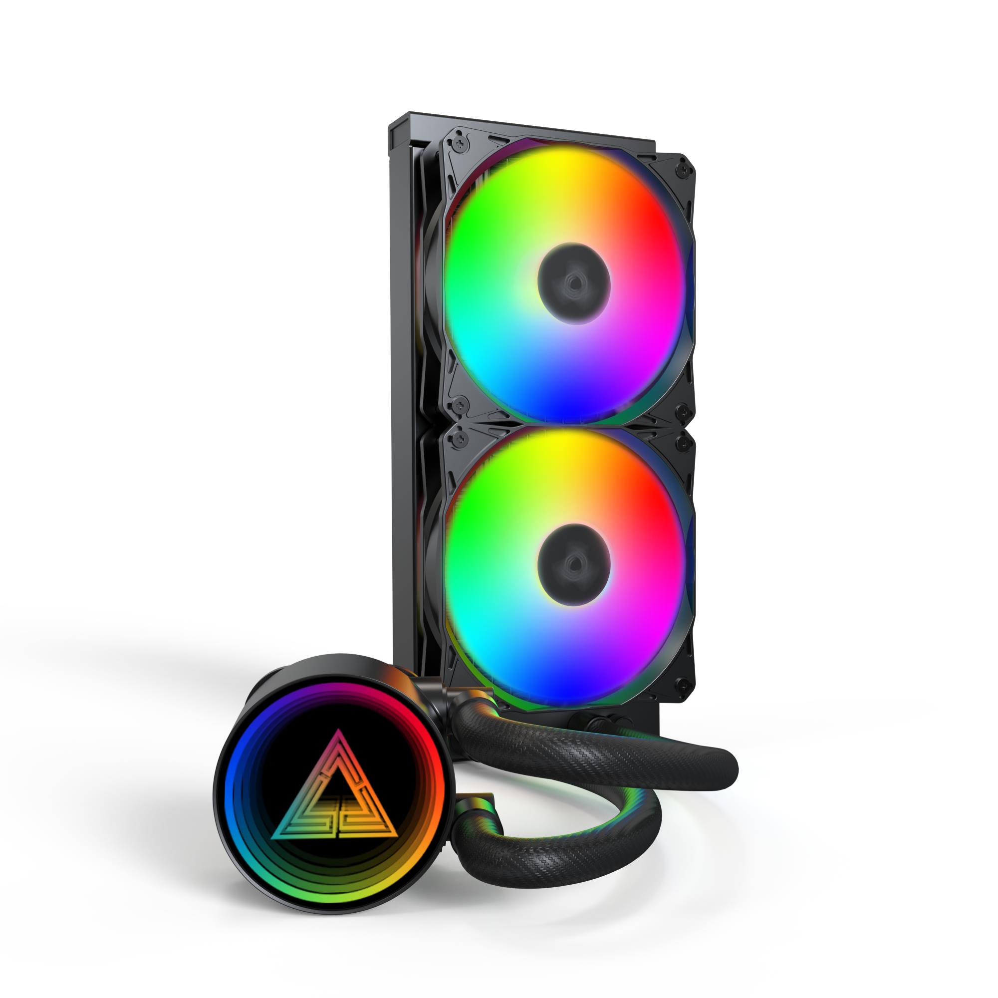 Procesora dzesētājs Montech Lightflow 240 ARGB melns