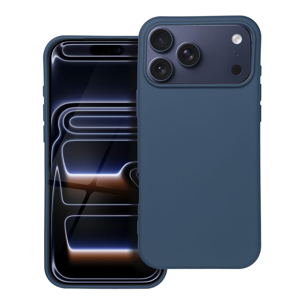 Case for iPhone 17 Pro Max / 18 Pro Max (low camera edge) Silicone blue