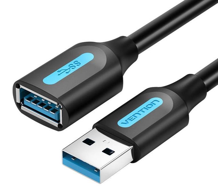 USB 3.0 A pagarinājuma kabelis Vention CBHBD 0.5m melns