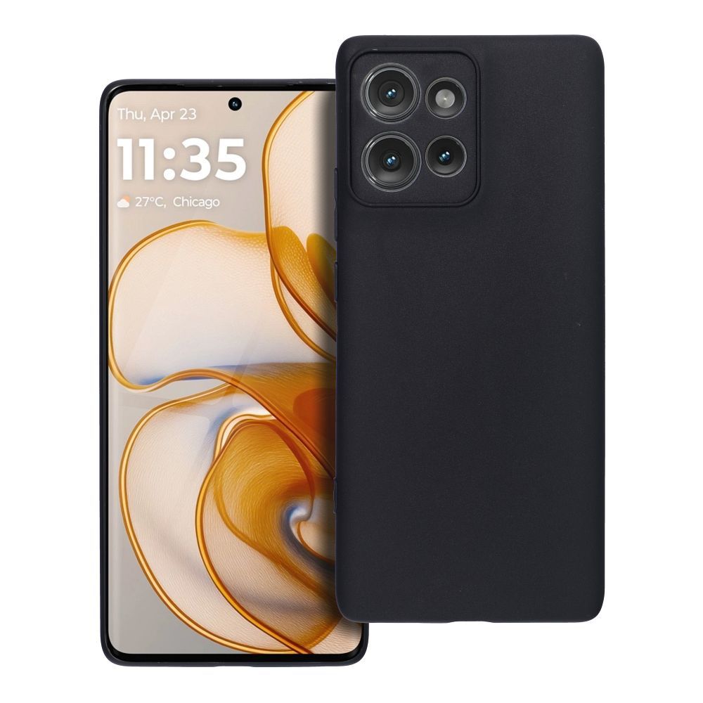 Matēts viedtālruņa apvalks MOTOROLA EDGE 50 melns