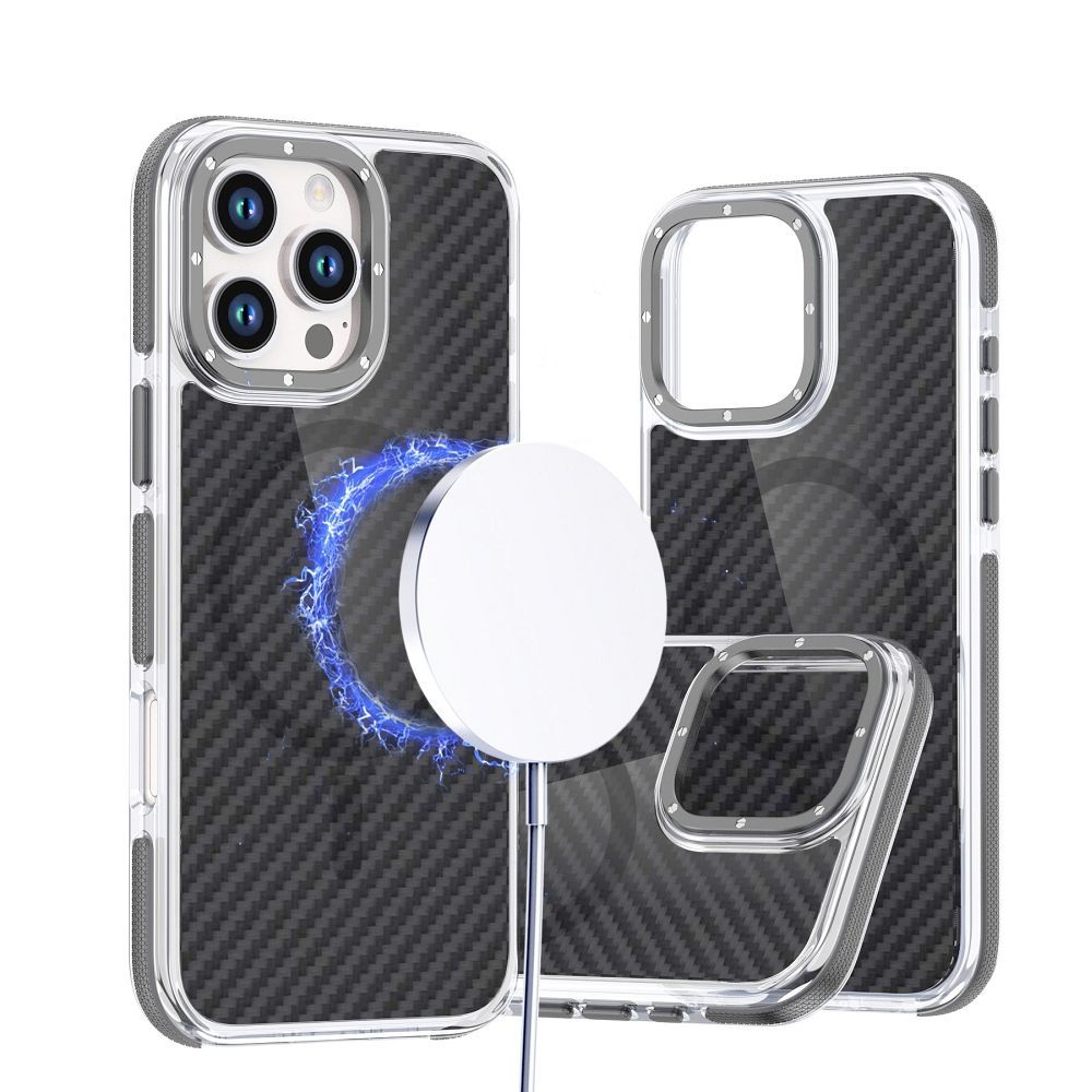Case for Xiaomi Redmi Note 15 PRO 5G Fiber comapitble with MagSafe grey