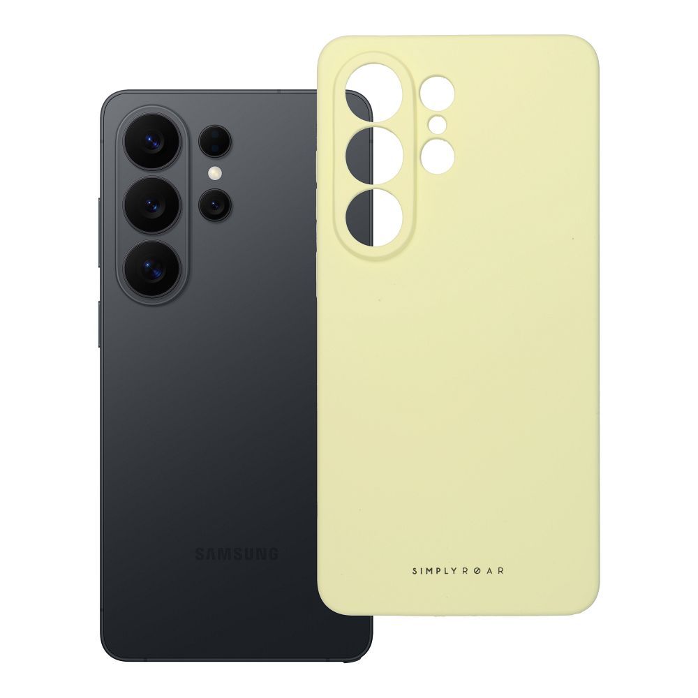 ROAR viedtālruņa apvalks CLOUD SKIN SAMSUNG S26 Ultra 5G gaiši dzeltens
