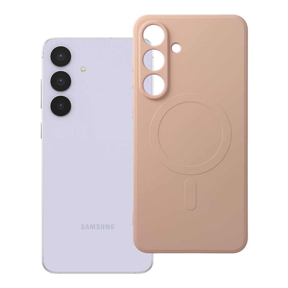 SILICONE MAG APVALKS saderīgs ar MagSafe SAMSUNG S25 FE rozā