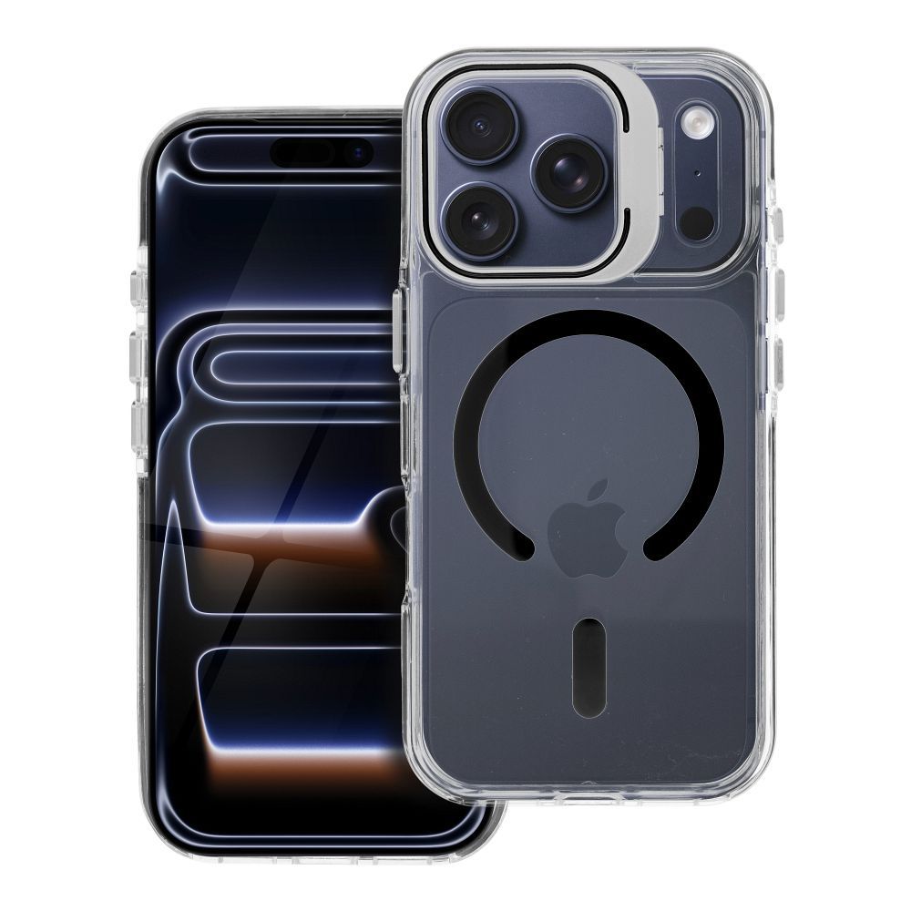 Maciņš LENS MAG COVER saderīgs ar MagSafe priekš IPHONE 16 PRO MAX melns