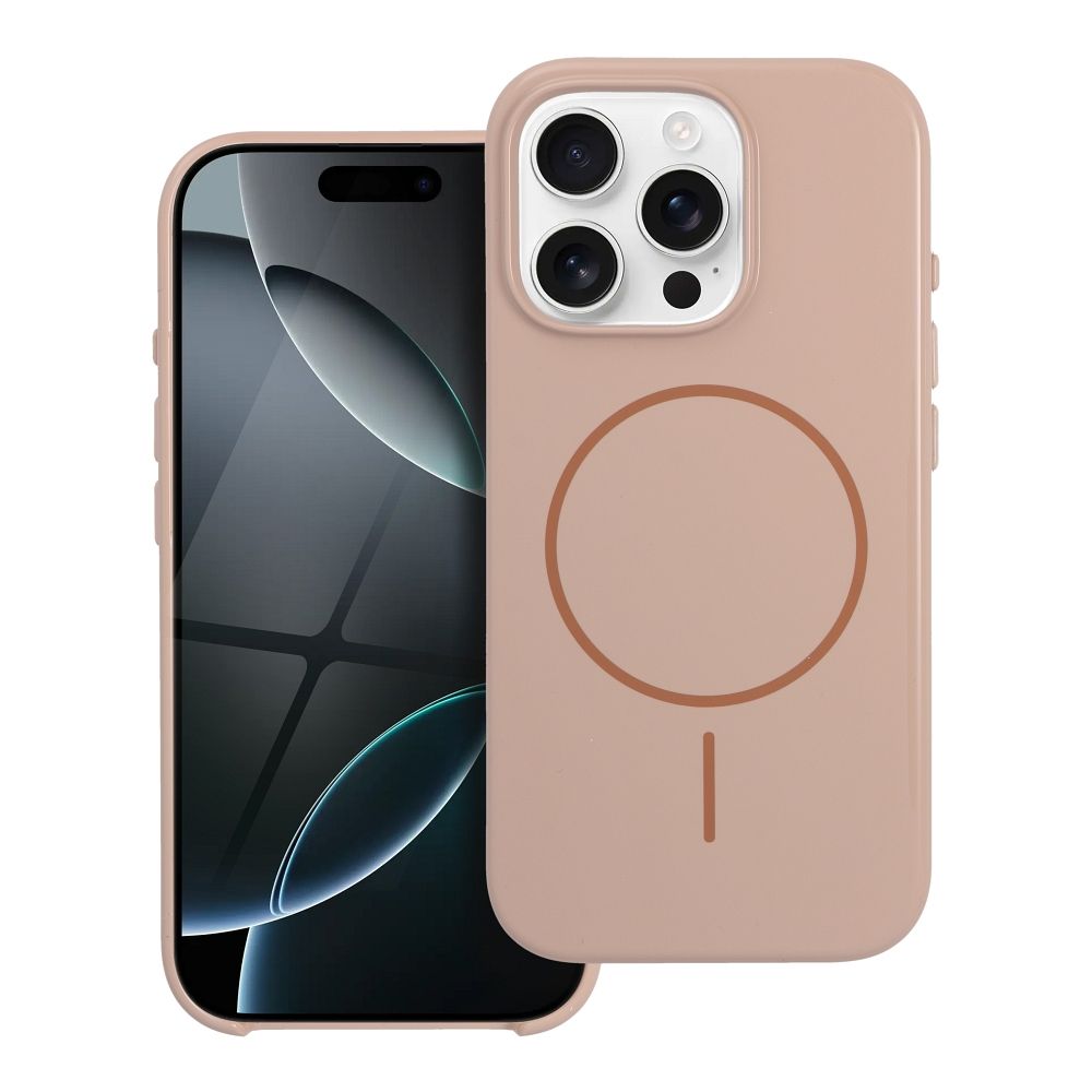 Чехол для iPhone 17 PRO MAX Glossy Mag Cover совместимый с MagSafe пустынно-золотой