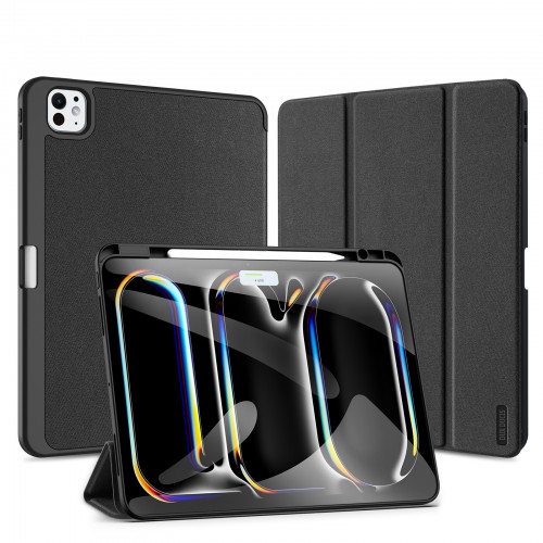 Maciņš Dux Ducis "Domo" priekš Samsung X820/X826 (Tab S10 Plus) X810/X816 (Tab S9 Plus) X610/X616 (Tab S9 FE Plus) melns