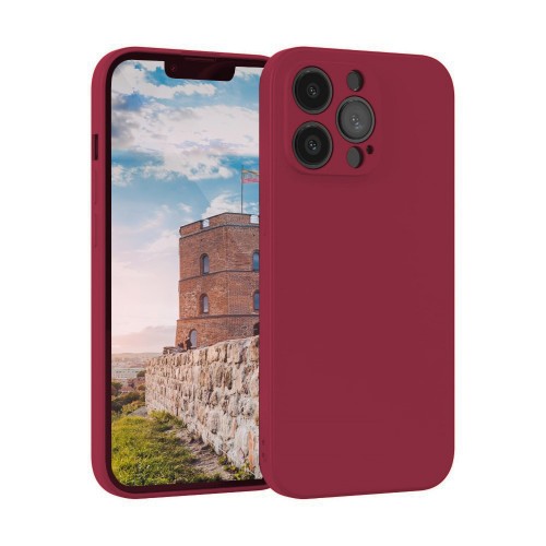 Telefona maciņš Liquid Silicone Edge Samsung M336 M33 5G (tumši sarkana roze)