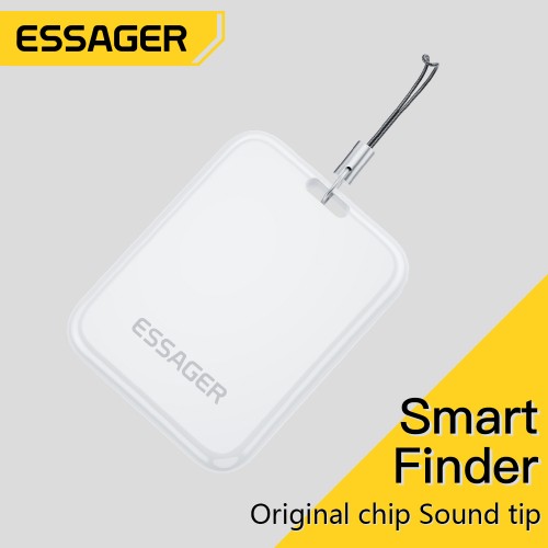 Essager Tag balts inteliģentais Bluetooth meklētājs / izsekotājs kulons