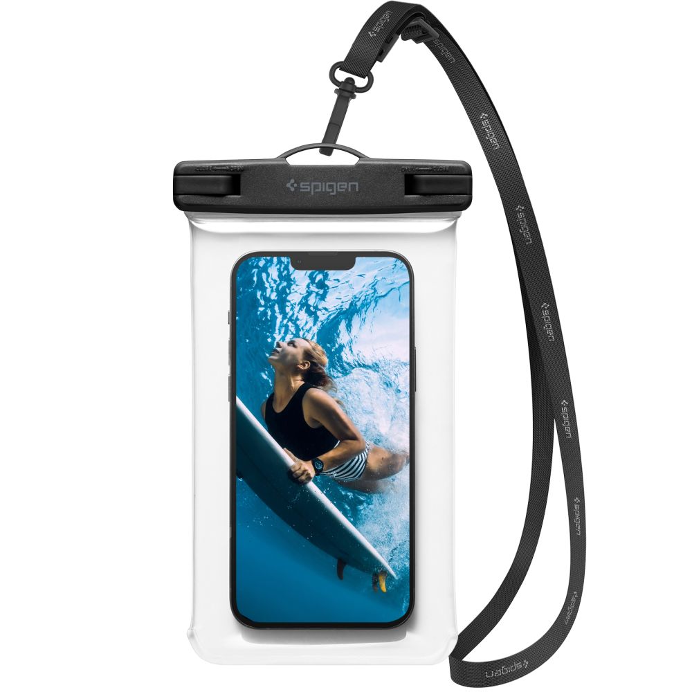 Spigen Aqua Shield A601 universāls ūdensizturīgs apvalks, caurspīdīgs