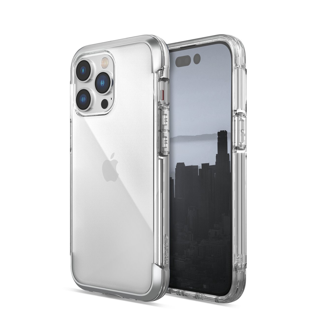 Raptic X-Doria Air viedtālruņa apvalks iPhone 14 Pro Max bruņots sudraba