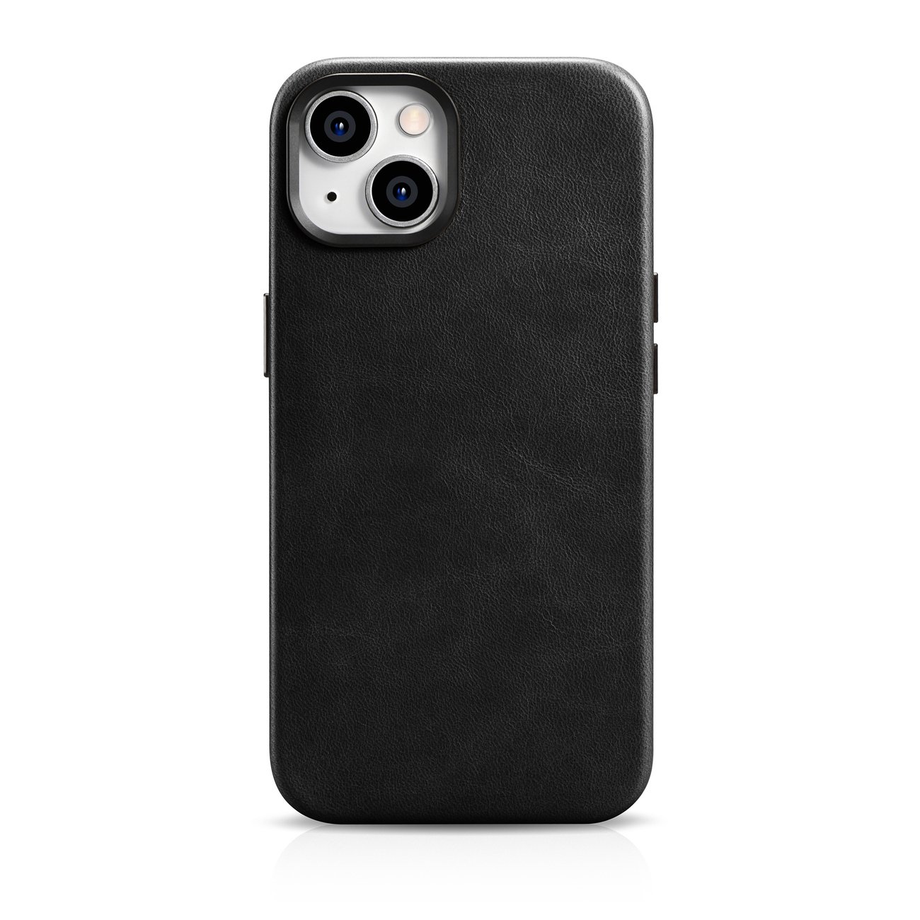 Чехол iCarer Oil Wax Premium Leather для iPhone 14 Plus магнитный кожаный с MagSafe чёрный