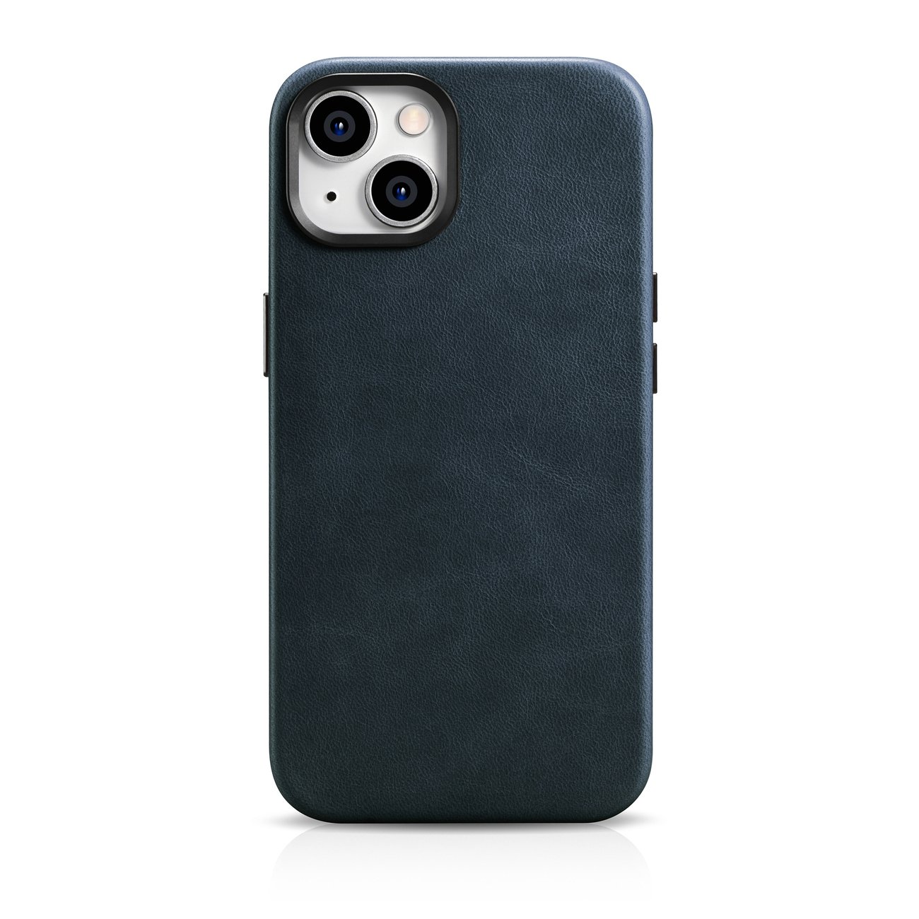 Чехол iCarer Oil Wax Premium Leather для iPhone 14 Plus магнитный кожаный с MagSafe тёмно-синий