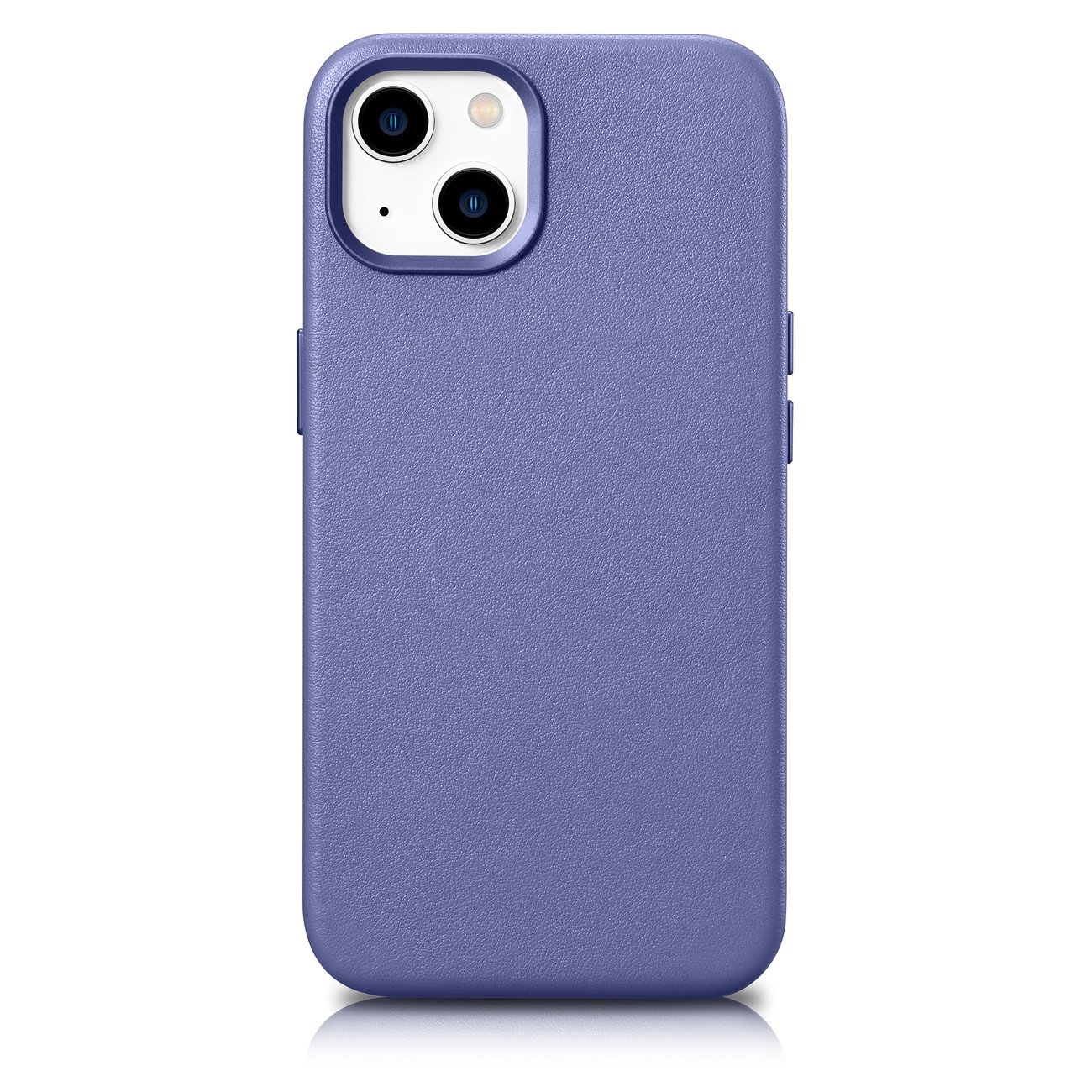 iCarer ādas apvalks iPhone 14 Gaiši violets (WMI14220705-LP) (MagSafe saderīgs)