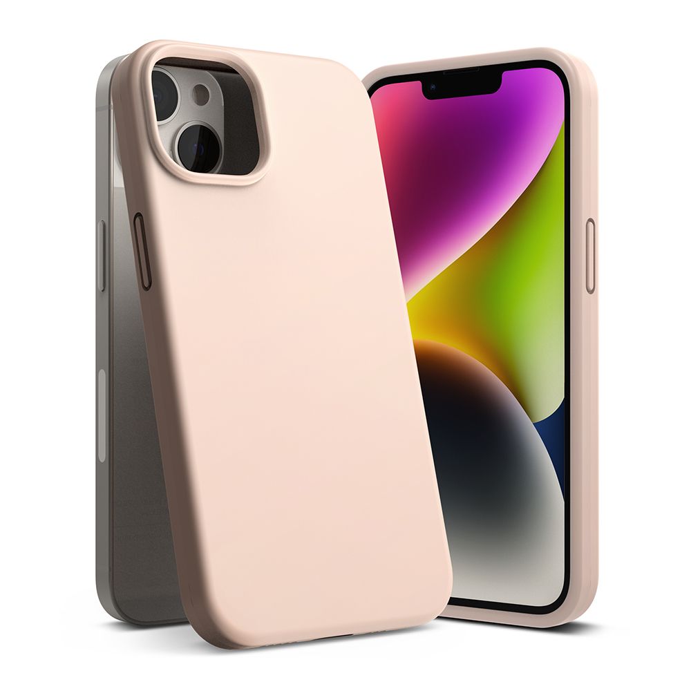 Ringke Apple iPhone 14 Plus 6.7 "SILIKONA ROZĀ SMILTIS