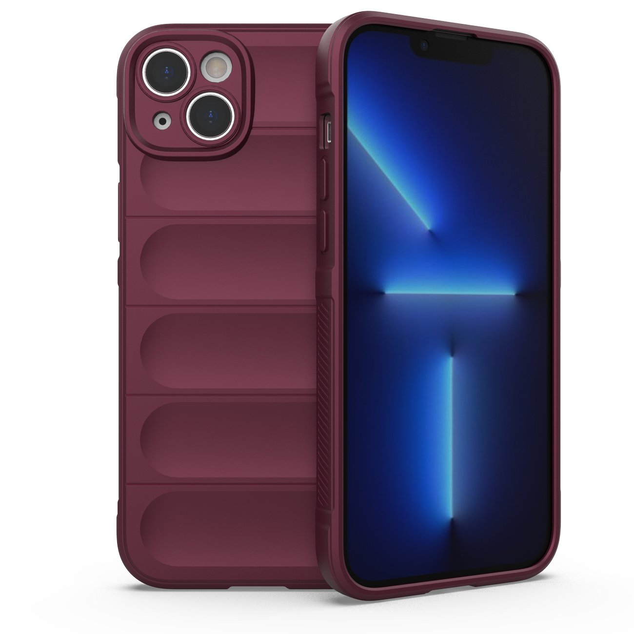 Magic Shield Case viedtālruņa apvalks iPhone 14 Plus elastīgs bruņots apvalks bordo