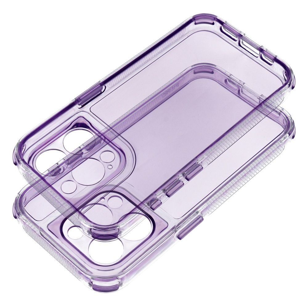 MATRIX caurspīdīgs viedtālruņa apvalks IPHONE 11 gaiši violets