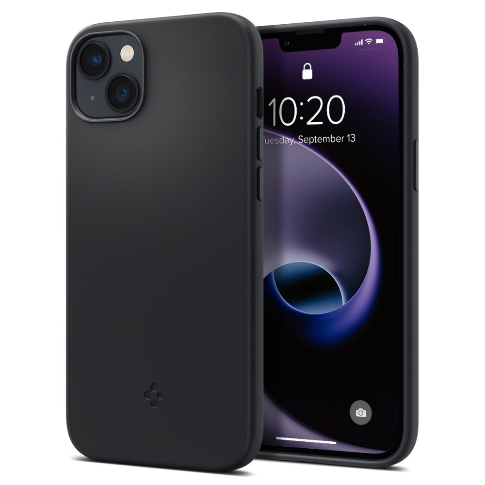 Spigen Silicone Fit Mag viedtālruņa apvalks ar MagSafe iPhone 14 Plus - melns