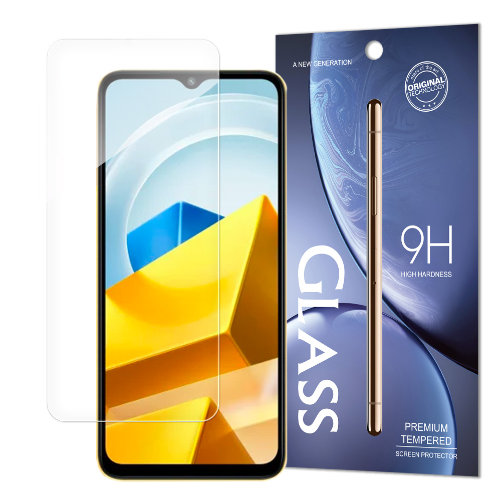 Aizsargstikls Xiaomi Poco M5 rūdīts stikls 9H cietība (iepakojums - aploksne)