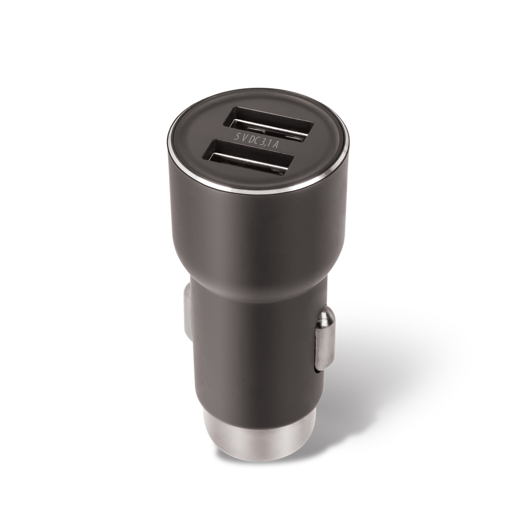 Forever CC-04 auto lādētājs 2x USB 3.1A melns