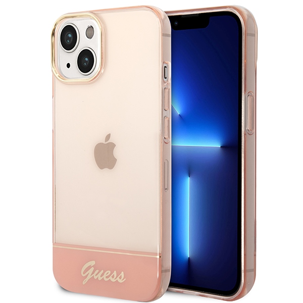 Guess GUHCP14MHGCOP iPhone 14 Plus 6.7 "rozā/rozā cietais apvalks Translucent