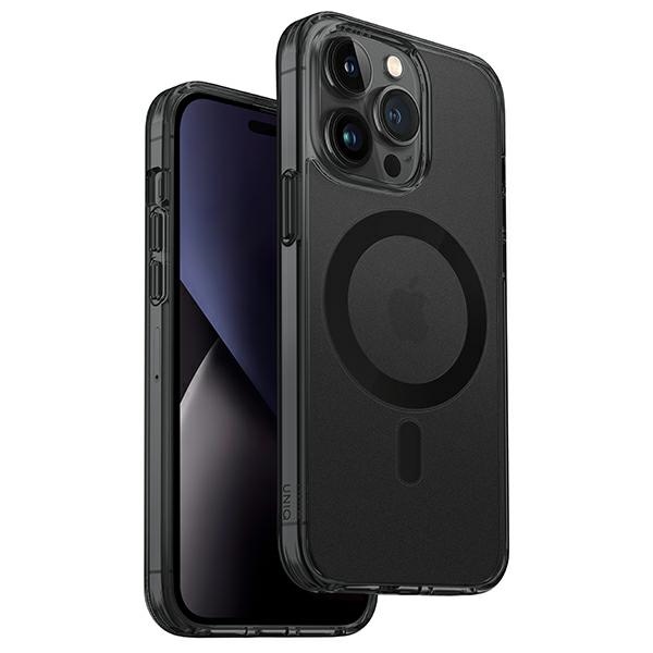 Uniq LifePro Xtreme Magclick Charging viedtālruņa apvalks iPhone 14 Pro Max - pelēks un melns